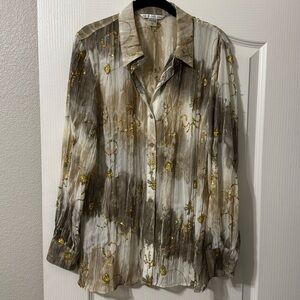 Peter nygard tie dye sequin blouse US 12